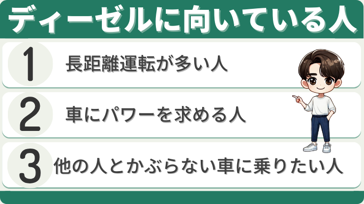 ディーゼル車　向いている人