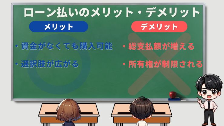 車ローン払いのメリットとデメリット