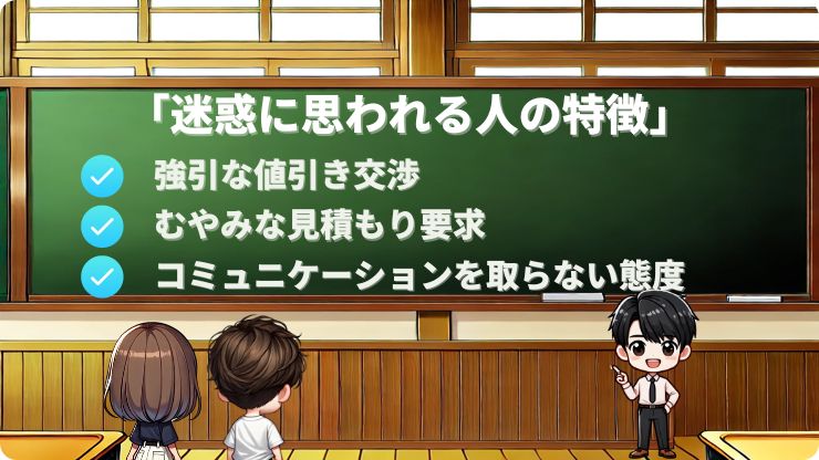 車見積　迷惑に思われる人の特徴