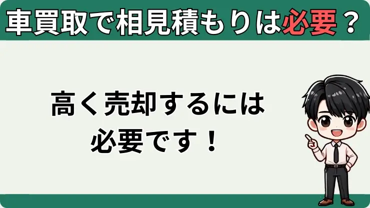 車買取　相見積もり　必要