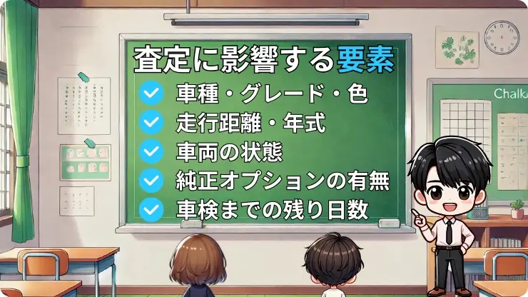 車査定に影響する要素