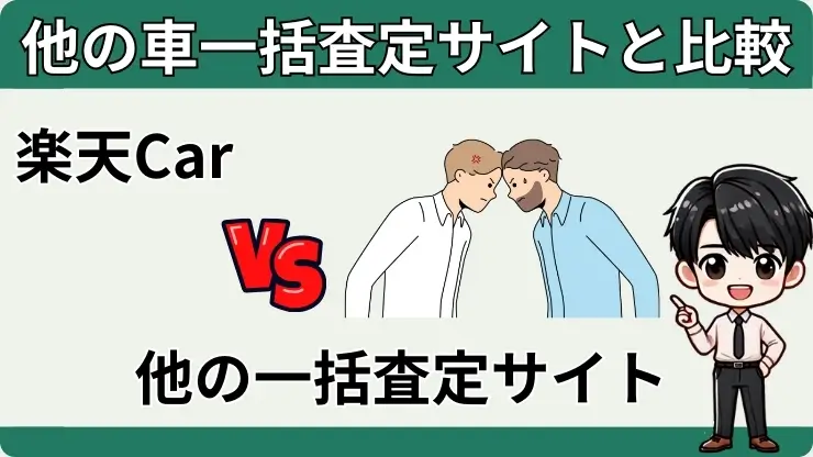 楽天Car車買取　他の車一括査定サイト　比較