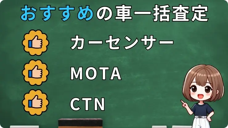 車一括査定　おすすめ3選