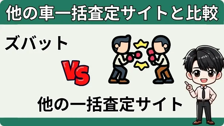 ズバット　他の車一括査定　比較