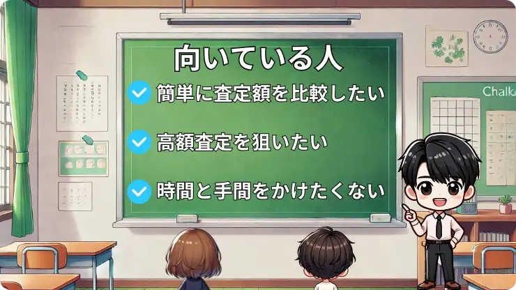 車一括査定　向いている人