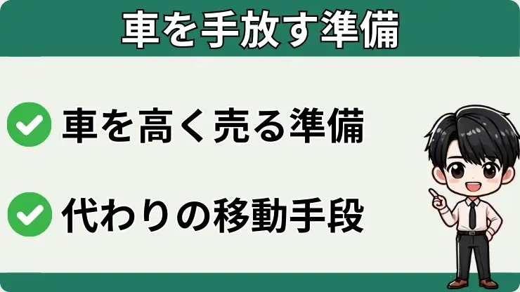 車を手放す準備