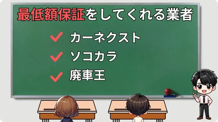 車買取の最低額保証をしてくれる業者
