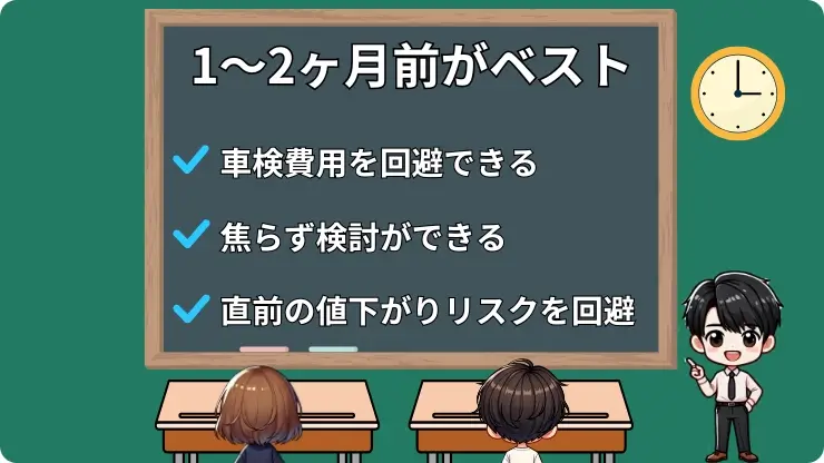 車検前に買い替えるなら何ヶ月前がベスト？